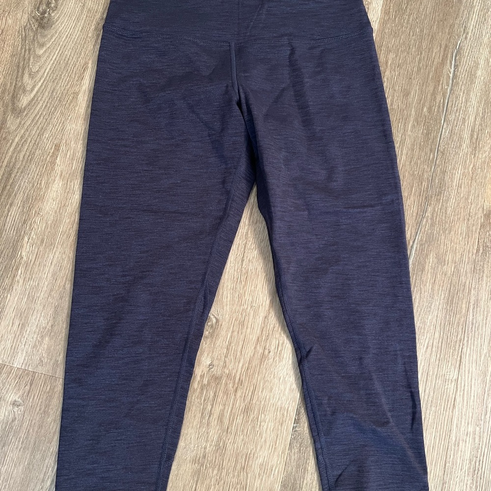 Tuff Athletics Heather navy crop leggings